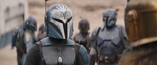 Katee Sackhoff, Tait Fletcher, and Emily Swallow in The Mandalorian (2019)