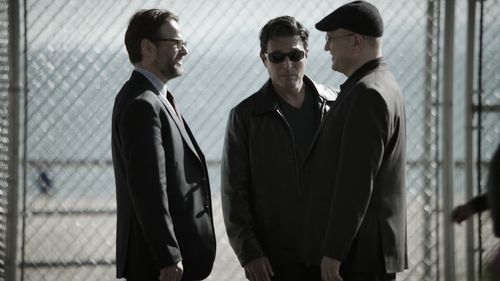 Boyhood friends Bruce Moran (James LeGros),Scarface (David Valcin) and Carl Elias (Enrico Colantoni) have a meeting on 