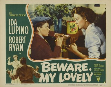 Ida Lupino, Jimmy Mobley, and Dee Pollock in Beware, My Lovely (1952)