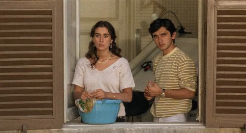 Enrica Maria Modugno and Vincenzo Salemme in Bianca (1983)