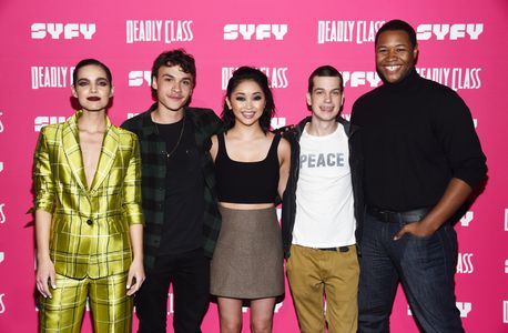 Liam James, María Gabriela de Faría, Benjamin Wadsworth, Lana Condor, and Luke Tennie at an event for Deadly Class (2018