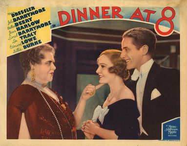 Marie Dressler, Madge Evans, and Phillips Holmes in Dinner at Eight (1933)