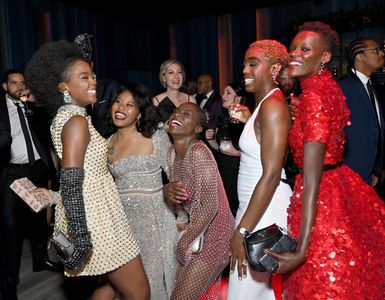 Ann Akinjirin, Lashana Lynch, Sheila Atim, Dominique Fishback, and Thuso Mbedu