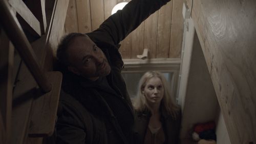 Kim Bodnia and Sofia Helin in The Bridge (2011)