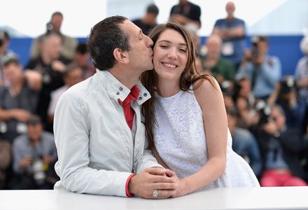 Richard Chevallier and Zoé Bruneau at an event for Goodbye to Language (2014)