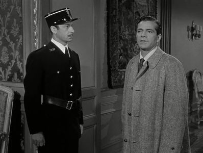 Dana Andrews and Maurice Marsac in Assignment: Paris (1952)