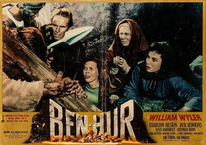 Charlton Heston, Haya Harareet, Claude Heater, Cathy O'Donnell, and Martha Scott in Ben-Hur (1959)