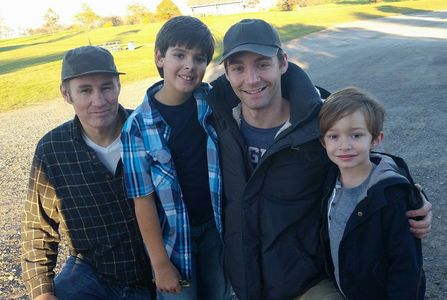 On set - The Things We've Seen. Randy Ryan, Tylor Schorsch, Tre Manchester and Griffin Morgan