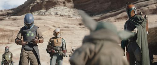 Jason Chu and Wesley Kimmel in The Mandalorian (2019)