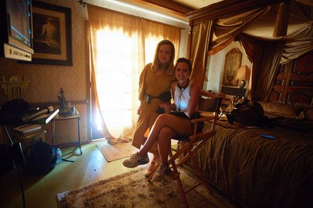 Jaclyn Bethany and producer Rebecca Morandi on set of 