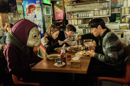 Cheon-hee Lee, Park Bo-young, Kim Hee-won, and Kwang-Soo Lee in Collective Invention (2015)