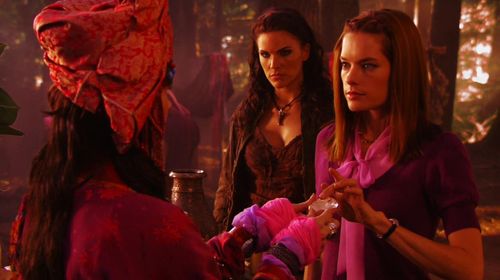 Karen Cliche, Carrie Genzel, and Gina Holden in Flash Gordon: A Modern Space Opera (2007)