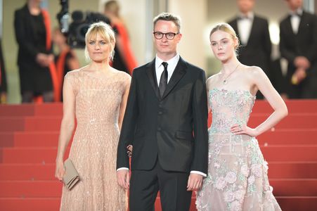 Liv Corfixen, Nicolas Winding Refn, and Elle Fanning at an event for The Neon Demon (2016)