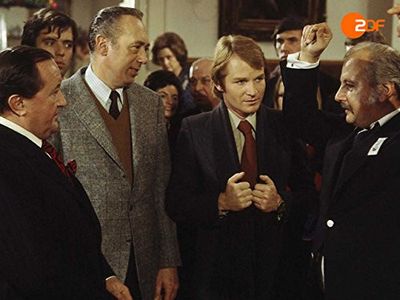 Bruno Dietrich, Herbert Fleischmann, Siegfried Lowitz, Horst Tappert, and Fritz Wepper in Derrick (1974)