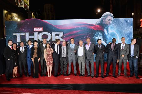 Anthony Hopkins, Adewale Akinnuoye-Agbaje, Victoria Alonso, Tadanobu Asano, Louis D'Esposito, Kevin Feige, Ray Stevenson