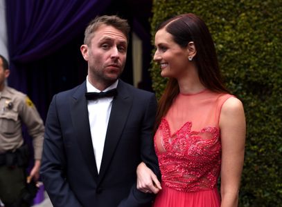 Chris Hardwick and Lydia Hearst at an event for The Oscars (2015)