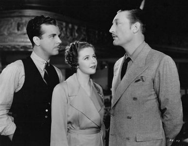 Jeanne Madden, Dick Powell, and Warren William in Stage Struck (1936)