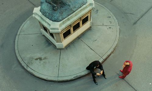 Maurice Barthélémy and Gad Elmaleh in Happiness Never Comes Alone (2012)