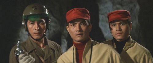 Hisaya Itô, Akira Kubo, and Chôtarô Tôgin in Destroy All Monsters (1968)