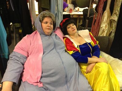 Backstage - Sketchworks Comedy - Cathy Poley & Julie Ivey