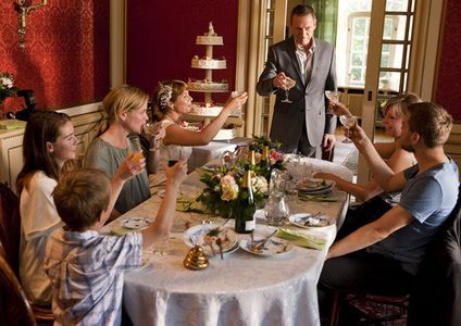 Jesper Christensen, Anne Louise Hassing, Line Kruse, Lene Maria Christensen, and Pilou Asbæk in A Family (2010)