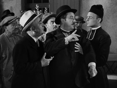 Charles Blavette, Fernand Charpin, Raimu, and Robert Vattier in The Baker's Wife (1938)