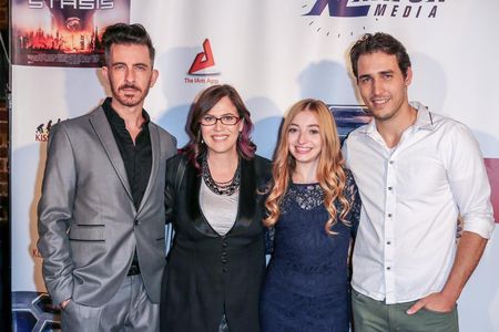 On the STASIS red carpet with Jeff Locker, Nicole Jones-Dion, Anna Harr, and Gregory Shelby