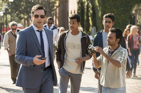 Jon Hamm, Madhur Mittal, Pitobash, and Suraj Sharma in Million Dollar Arm (2014)