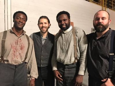 Aldis Hodge, Rayan Lawrence, Lane Miller, and Robert Walker Branchaud in Underground (2016)