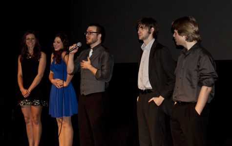 Dan Glaser and cast at the Los Angeles premiere of 