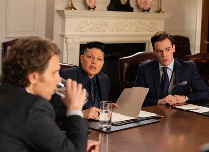 Sara Ramirez, Sebastian Arcelus, and Erich Bergen in Madam Secretary (2014)