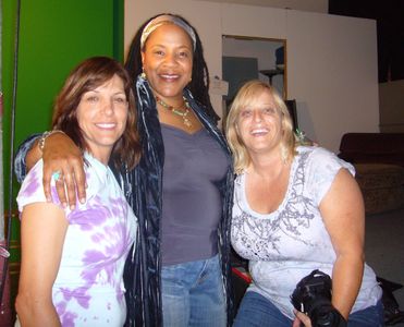 Del's CRAZY music video...Del Hunter-White with Producers...Nan Hagan and Mindy Kanaskie