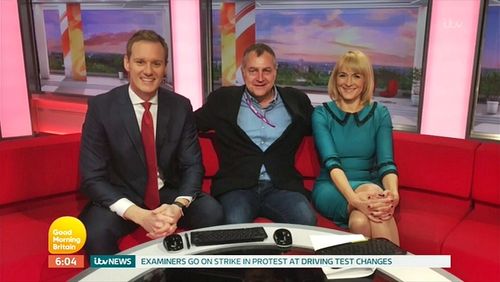 Louise Minchin and Dan Walker in Good Morning Britain (2014)