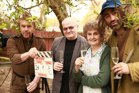 Eva Holubová, Jakub Kohák, Tomás Vorel, and Daniel Herman in The Good Plumber (2016)