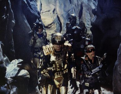 Tim Dunigan, Peter MacNeill, Jessica Steen, Sven-Ole Thorsen, and Maurice Dean Wint in Captain Power and the Soldiers of