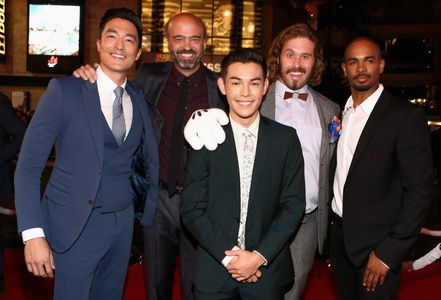 Scott Adsit, Damon Wayans Jr., Daniel Henney, T.J. Miller, and Ryan Potter at an event for Big Hero 6 (2014)