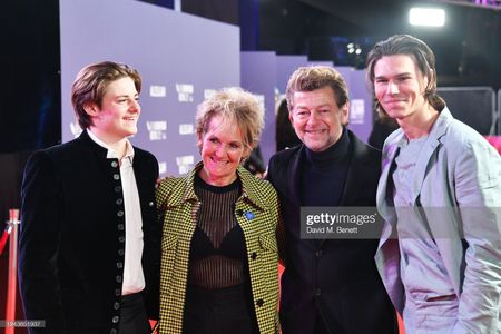 Lorraine Ashbourne, Andy Serkis, Louis Ashbourne Serkis, and Maximilian Henhappel