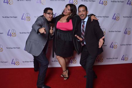 George Jac, Rachel Gallenberger, and Jordan Jacobo at an event for Fletcher and Jenks (2016)