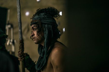 Tonatiuh on the set of Stargate Origins