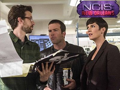 Lucas Black, Zoe McLellan, and Rob Kerkovich in NCIS: New Orleans (2014)