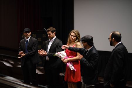 Jonathan Hickory, Ignacyo Matynia, Krystian Leonard, Tim Searfoss & Daniel Fajardo at the Break Every Chain premiere