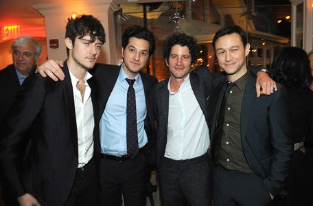 Joseph Gordon-Levitt, Clément Sibony, César Domboy, and Ben Schwartz at an event for The Walk (2015)