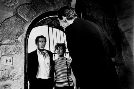 John Carradine, Jennifer Bishop, and Gene Otis Shane in Blood of Dracula's Castle (1969)