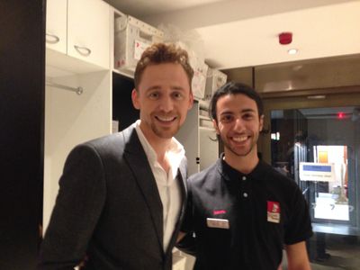 Tom Hiddleston and Nicholas Foustellis