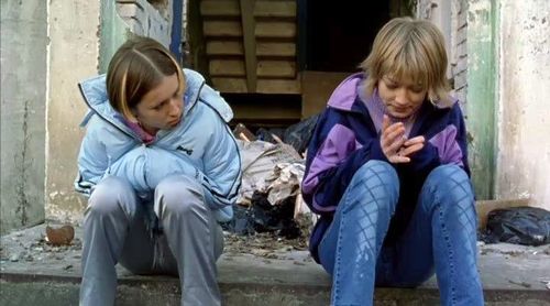 Oksana Akinshina and Elina Benenson in Lilya 4-Ever (2002)