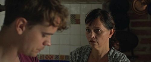 Alena Mihulová and Jakub Krejca in About a Father (2017)