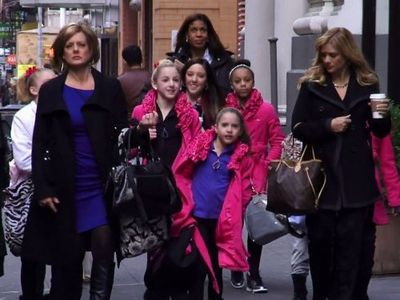 Kelly Hyland, Mackenzie Ziegler, Melissa Ziegler, Chloe Lukasiak, Holly Frazier, Nia Sioux, and Gianna Martello in Dance