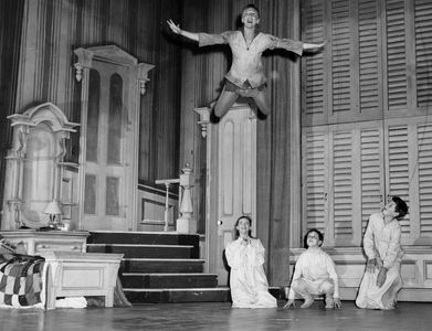 Mary Martin, Kathleen Nolan, Joseph Richard Stafford, and Robert Harrington in Peter Pan (1955)