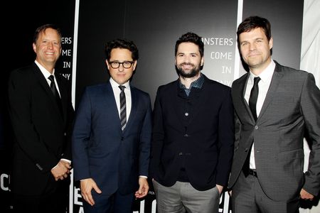 J.J. Abrams, Dan Trachtenberg, Josh Campbell, and Matt Stuecken at an event for 10 Cloverfield Lane (2016)