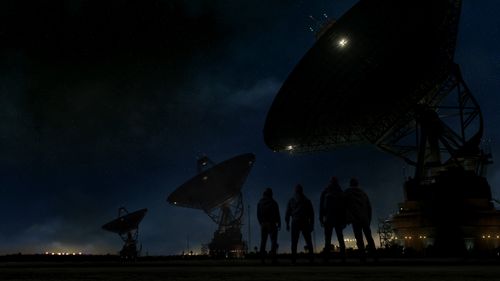 Arjun Singh Panam, Tom England, Joshua Ford, and Ben Vardy in Cosmos (2019)